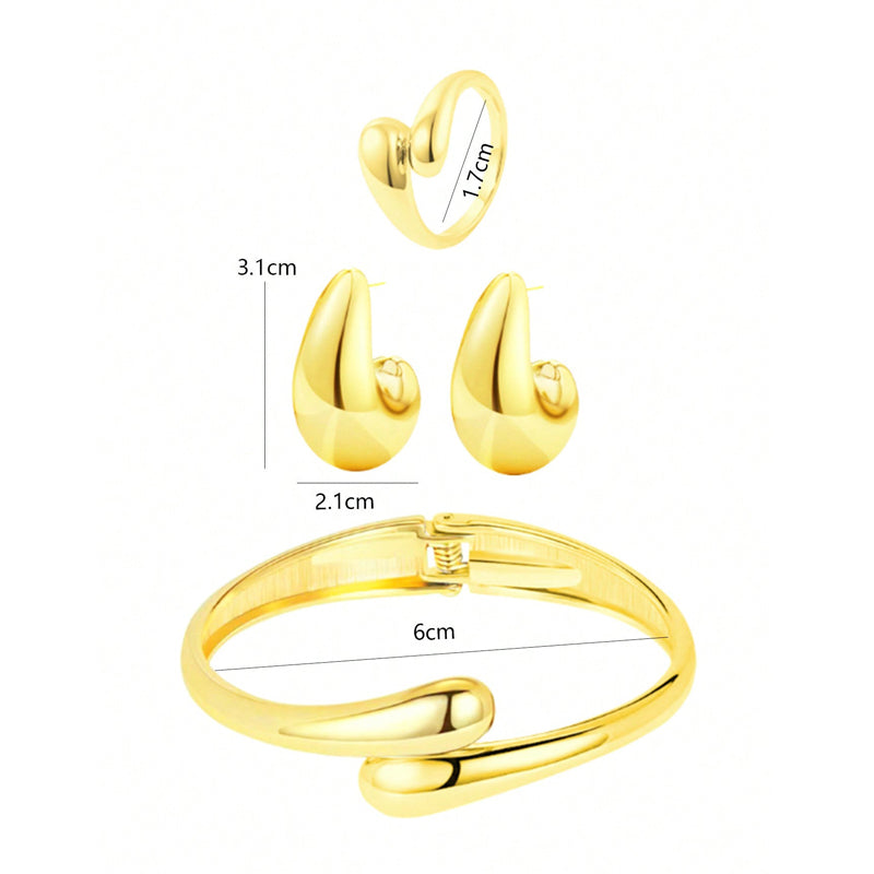 Brincos Gota em Aço