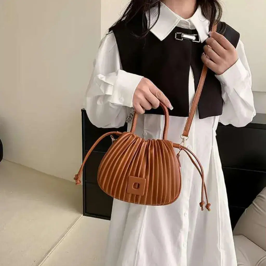 Bolsa de Couro Anna Caramelo