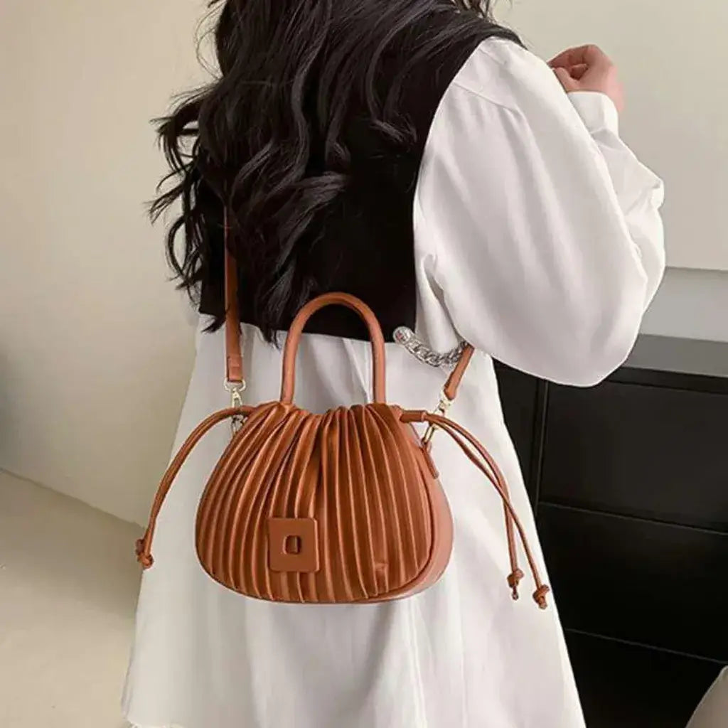 Bolsa de Couro Anna Caramelo