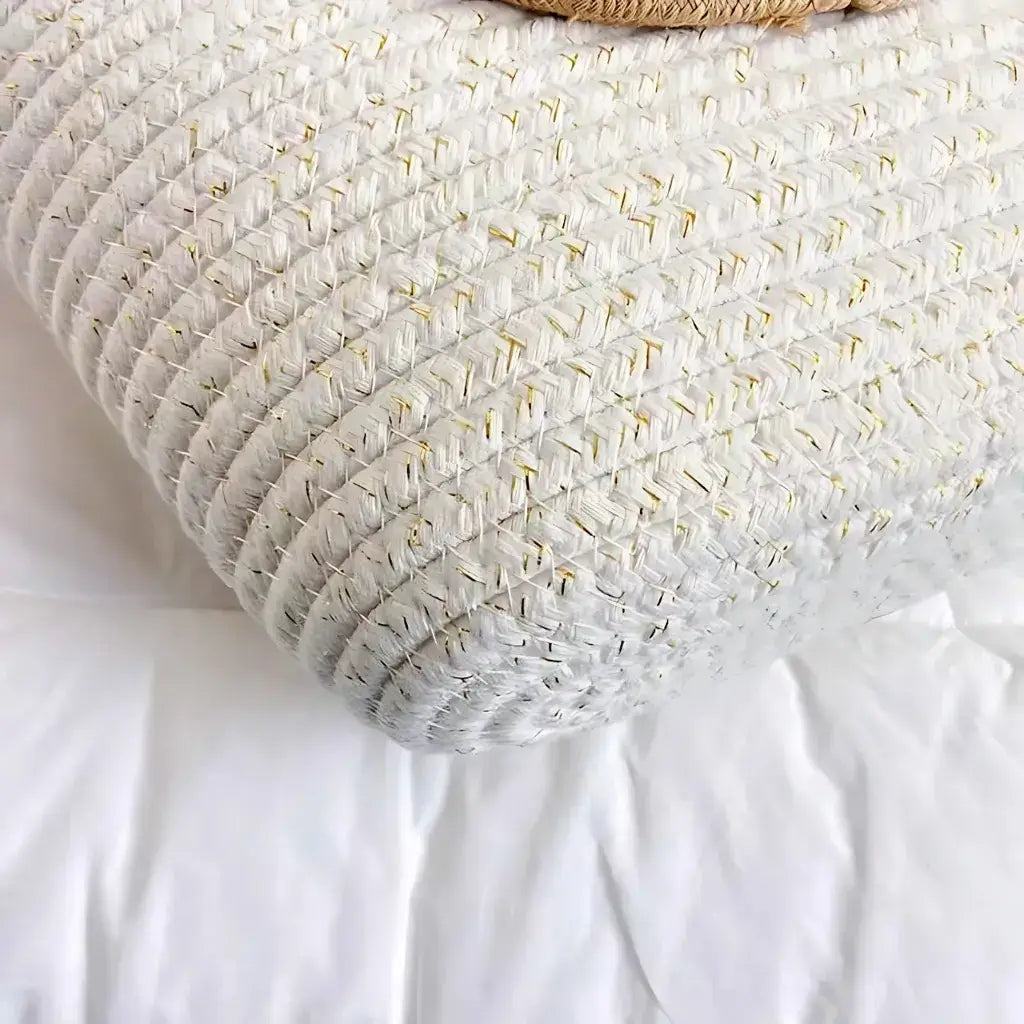 Bolsa de Palha Lolla Off White Bege