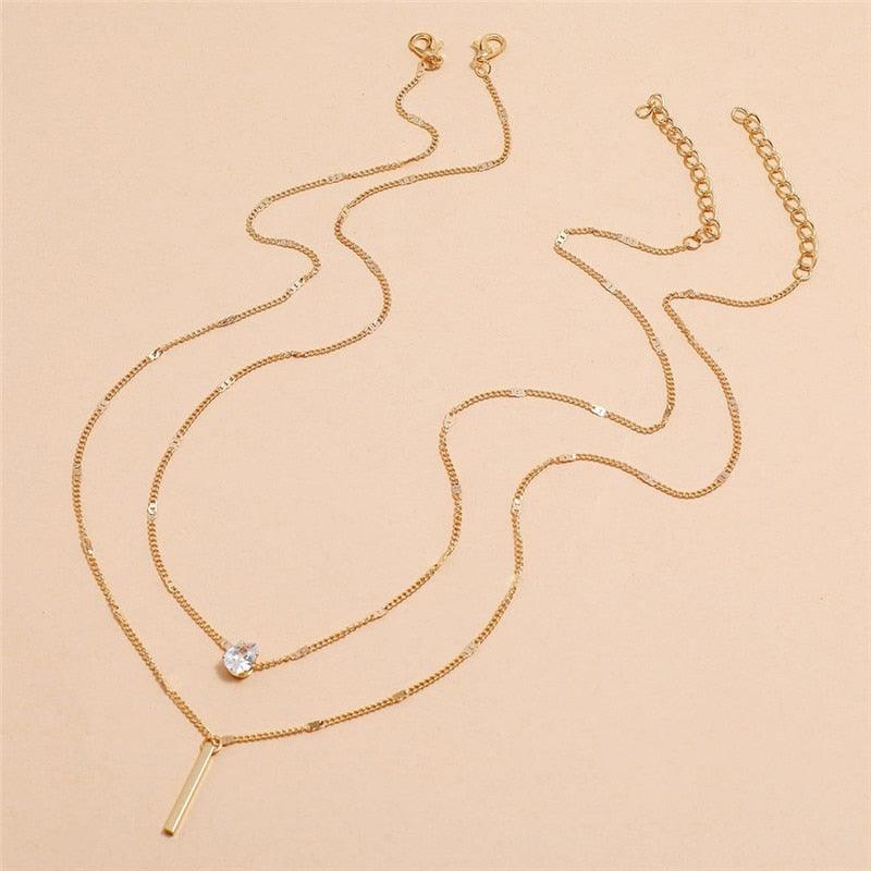 Colar Cristal Zircônia